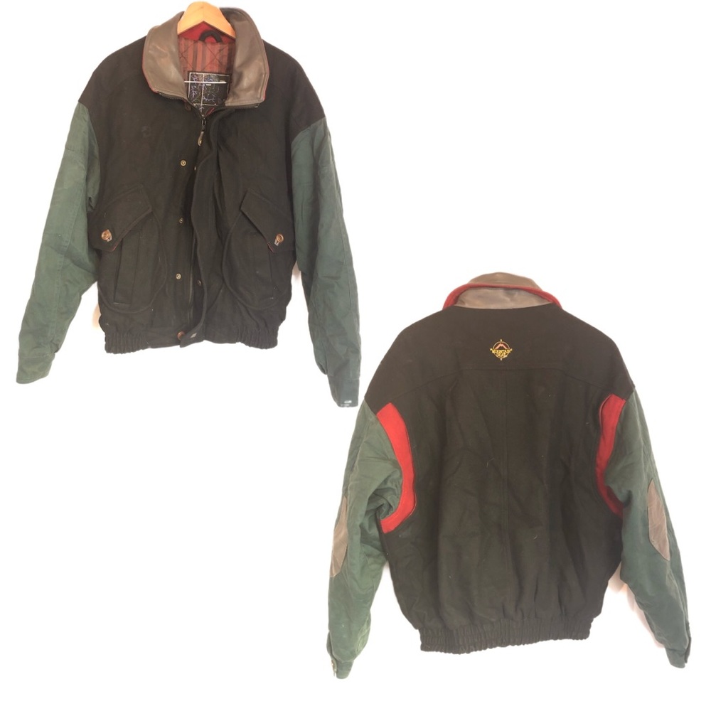 Mountain Goat sz s color block Vtg 90s jacket zip